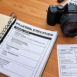 **

Preparing for photography certification: A well-organized study plan with syllabus, past papers, and practice questions, highlighting time management and focused learning.

**