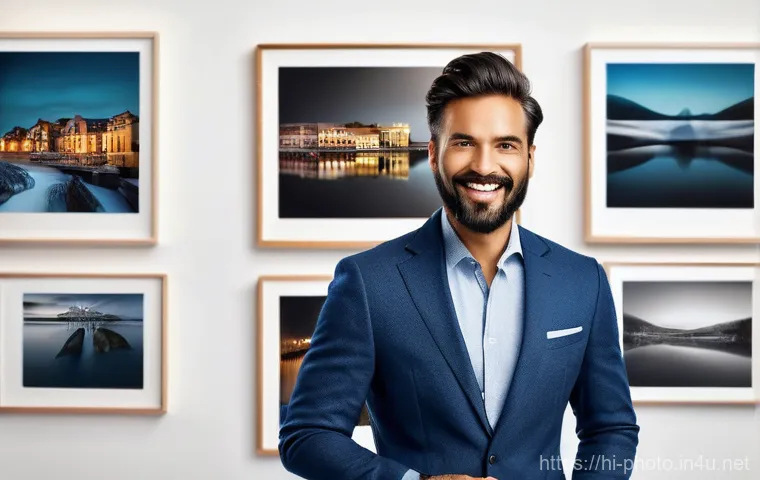 사진 자격증 이직 시 주의해야 할 점 - **Prompt 1: Professional Portfolio Presentation**
    A confident, diverse professional photographer...