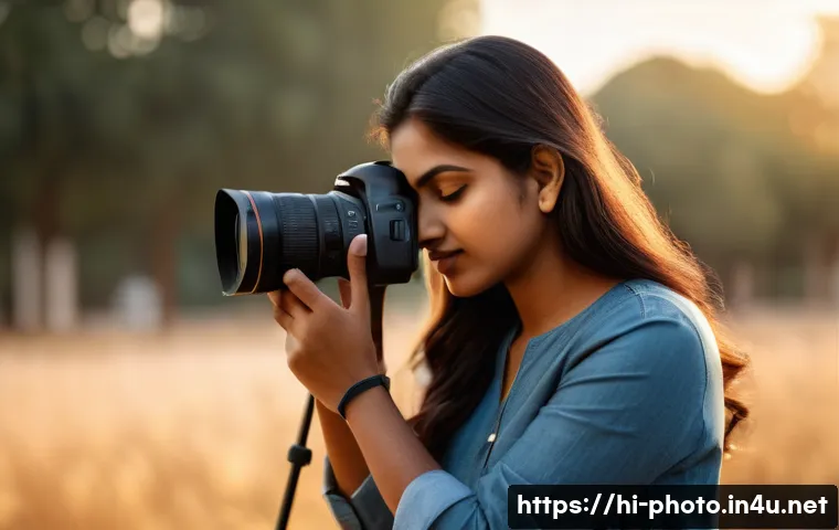 사진 자격증이 직업 안정성에 미치는 영향 - A professional Indian photographer wearing modest, casual clothing and holding a DSLR camera, adjust...